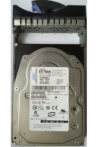 IBM 73.4GB 15K 3.5 Sas Hard Disk 39R7348 2Ms Sunucu
