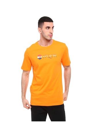 R.Spqor Raru S.p.q.o.r Erkek Pamuk T-shirt Arve Oranj Oranj