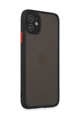 Apple, Uyumlu iPhone 11 Kılıf Montreal Silikon Kapak - Siyah