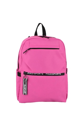 Pembe Okul Sırt Çantası Ortaokul Lise Geniş İç Hacim Su Geçirmez Kumaş Yandan Cepli Pembe
