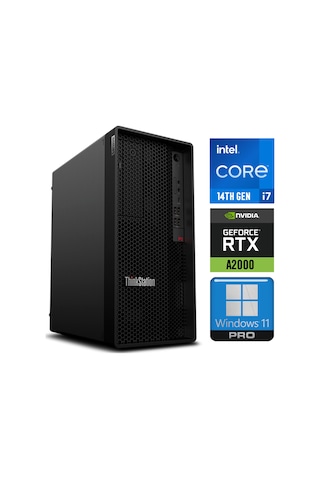 Lenovo ThinkStation P2 Tower 30FR003TTR001 i7-14700 32 GB 1 TB SSD 12 GB RTXA2000 W11P Masaüstü İş İstasyonu