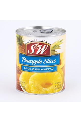 S&W Dilimli Ananas Konservesi 24 x 836 G