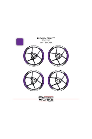 Rks Srk125r Geniş Jant Kaplama Sticker Etiket Modeli 16lı Set Sticker Yüksek Kalite
