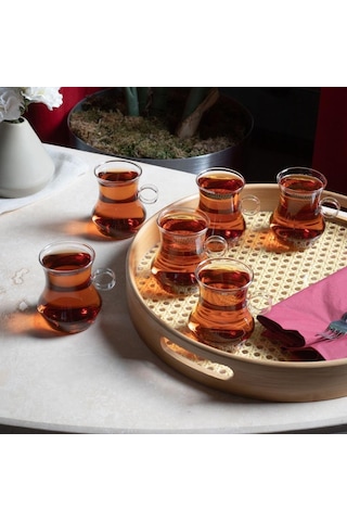 Perotti Dem 6 Lı Borosilikat Çay Bardağı Seti 15529 Şeffaf