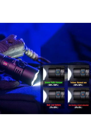 Trustfire T11r Taktik Fener 1800 Lümen Siyah