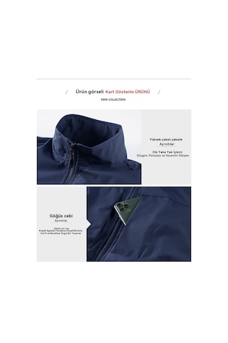 İlkbahar/yaz Erkek Günlük Çok Cepli Yelek, Bol Kesimli Su Geçirmez Hızlı Kuruyan Ceket, Dik Yaka Yelek Kırmızı