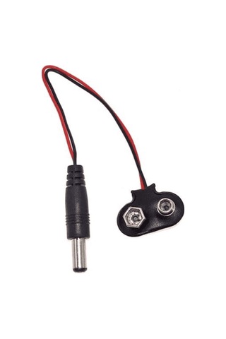 10 Adet 9v Pil Barrel Dönüştürücü Güç Kablo Jaklı Pil Başlığı - T Type