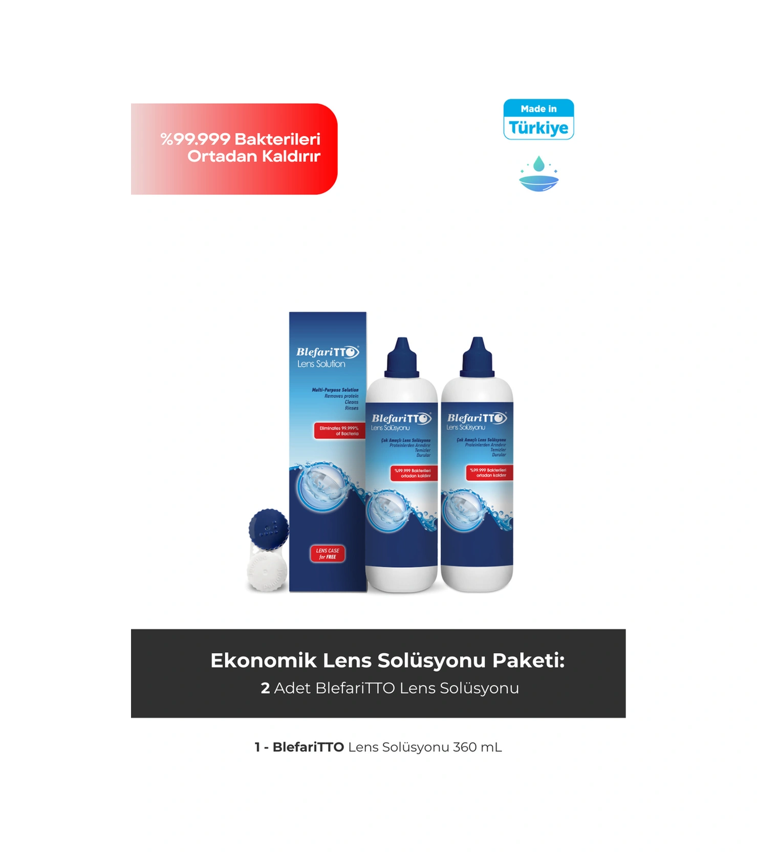 Blefaritto Lens Solüsyonu 360 Ml X 2 Adet