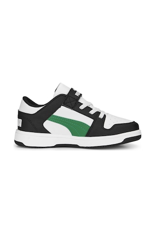 Puma Rebound Lay-up Lo Bantlı Çocuk Ayakkabı 370492 18 Beyaz