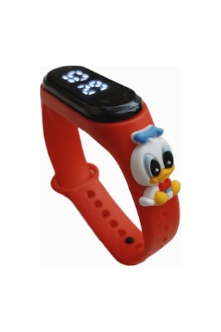 Japanex Figürlü Dokunmatik Dijital Çocuk Saati 16 Çok Renkli