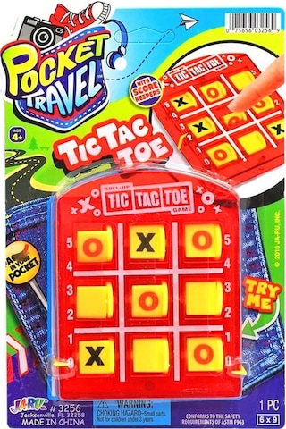 Jaru Pocket Travel 3256 Tic Tac Toe Kartela 1 Adet 4+