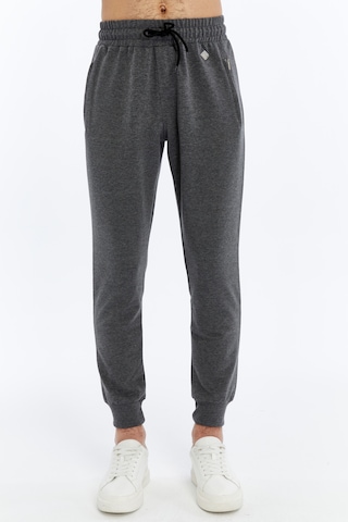 Axxel Erkek Gri Yüksek Bel Ön Arka Cepli Eşofman Altı-p782 Gri