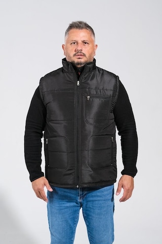 Derin Mavi Çok Cepli Günlük - İş Yeleği Xl-10xl Arası Bedenler Siyah