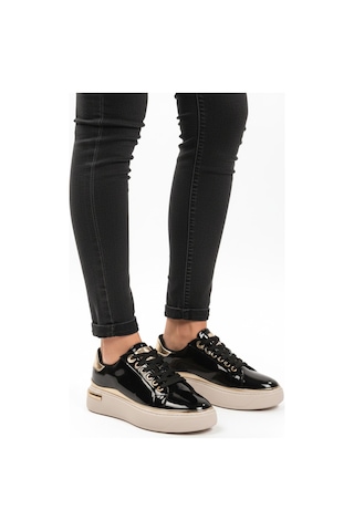 Siyah Rugan Bağcıklı Hafif Kadın Sneaker Lady 029 Z Çok Renkli