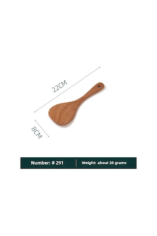 Yuntech01 Ev Kullanıma Uygun Ahşap Kaşık, Dayanıklı Gürgen Ağacı, Teflon Tava Uyumlu, Pişirme Ve Pastalarda Kullanım, Ergonomik Tasarım