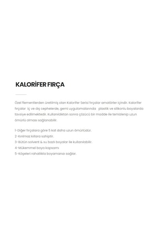 Kalorifer Kestirme Fırça, No:3, 65 Mm, Yeşil Fırça