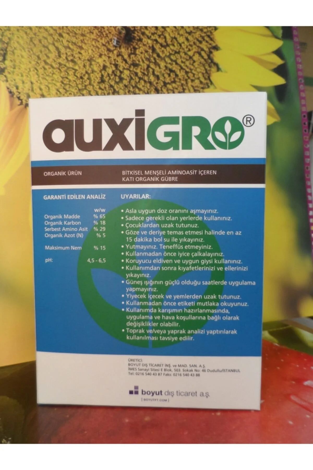 Auxigro Bitkisel Menşeli Aminoasit İçeren Katı Organik Gübre 200 G
