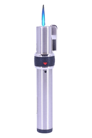 Zenit Çift Fonksiyonlu Tek Torch Jet Alev - Soft Flame Çakmak - Krom