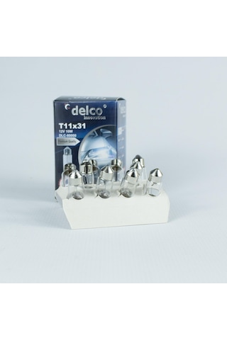 Delco U.s.a Sofit Ampul 31mm 12 Volt 10w T11x31 Halogen 10 Adet