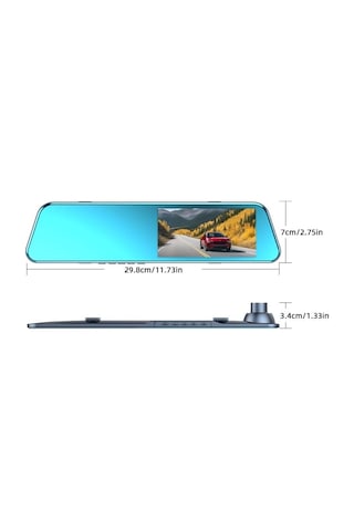 Tr Prs-s16 Araç İçi Kamera, 1080p Full Hd, 4.5'' Ips Ekran, Çift Kamera, Geri Görüş Kamerası, 140 Geniş Açı