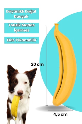 Havhav Kauçuk Muz Köpek Oyuncağı