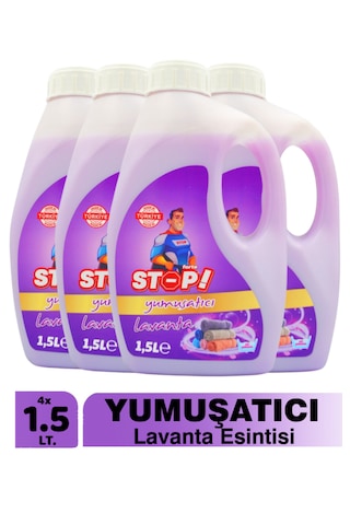 Stop Forte 4'lü Çamaşır Yumuşatıcı 1.5 Litre Lavanta