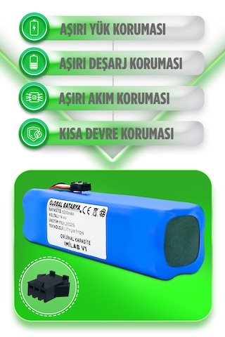 Imilab V1 Robot Süpürge Bataryası 5200mah Li-ion Pil
