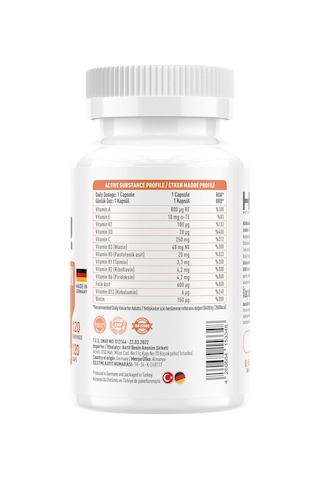 Hıq Multi-vitamin Xl 120 Caps.