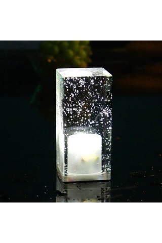 Kare Led Renkli Kristal Çubuk Masa Lambası For Warm White Light Beyaz For Red Light Kırmızı For Blue Light Mavi For Colorful Fixed Color Diğer Sarı Işık