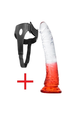 Yumuşak Şeffaf Kırmızı Jel Dokulu 21 Cm Yumurtalıksız As0849-p Diğer
