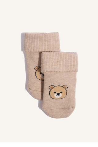 Defacto Erkek Bebek Kaydırmaz Taban 3lü Pamuklu Uzun Çorap F6714a5nskr1 Çok Renkli-kr1