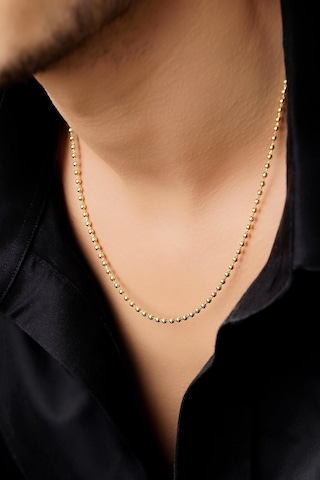 14 Ayar Altın Top Zincir Erkek Kolye 2.50 Mm Sarı Altın