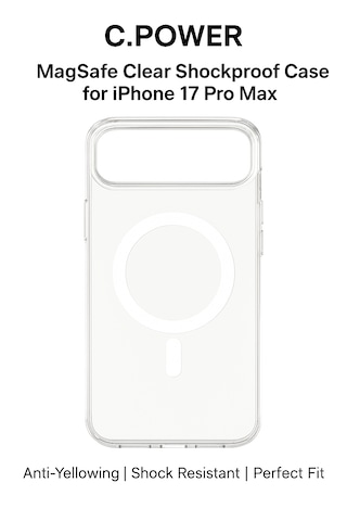 C.power Magsafe Şeffaf Sert Kılıf İphone 17 , 17 Air , 17 Pro, 17 Pro Max Uyumlu, Darbeye Dayanıklı Pc Malzeme Şeffaf