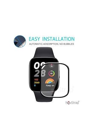 Xiaomi Redmi Watch 3 İle Uyumlu Ekran Koruyucu Nano Esnek Cam Tam Kaplayan Ppm