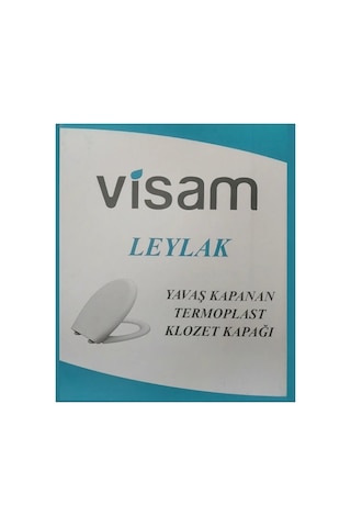 Visam Klozet Kapağı Leylak Yavaş Kapanır Beyaz