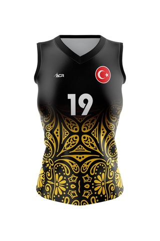 Acr Giyim Voleybol Forması Model 720 - Kişiye Özel İsim Ve Numara Yazılabilir, Dijital Baskı Tasarım Tek Üst