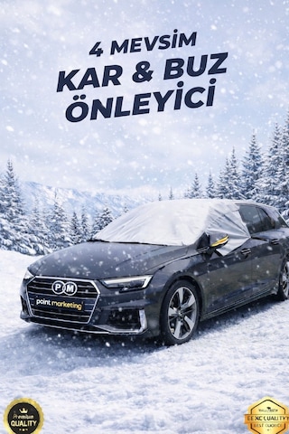 Oto Branda Araba Brandası Buzlanma Önleyici Çadırı Örtüsü Araç Tentesi Ön Cam Güneşlik Camı Buz Kar