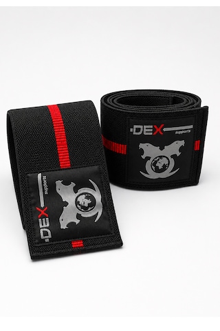 Elbow Wraps Ağırlık Antrenmanı Dirsek Bandajı 2 Li Kırmızı