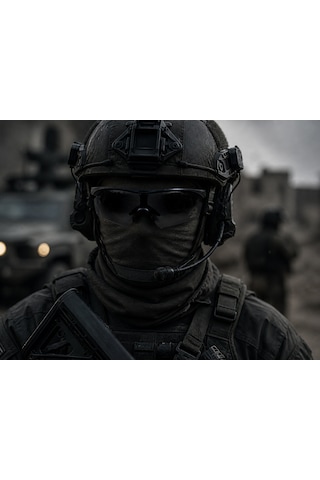 Raven V1 Tek Lensli Sarı Taktik Balistik Koruyucu Taktikal Gözlük Polikarbon Uv400 Anti Fog Anti Scratch Ansı Z87.1 En 16321:2022 Askeri Airsoft Atış Outdoor