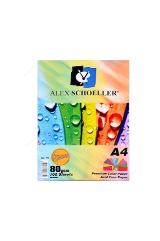 Alex Schoeller Fotokopi Kağıdı A4 10 Renk 100 Lü Alx-779