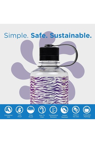 Nalgene 16 Oz Nm Tritan Suluk Matara 0,5 Litre Rainbow Zebra