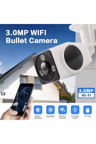 3mp Full Hd Wifi Iç & Dış Mekan Balık Gözü Güvenlik Kamerası