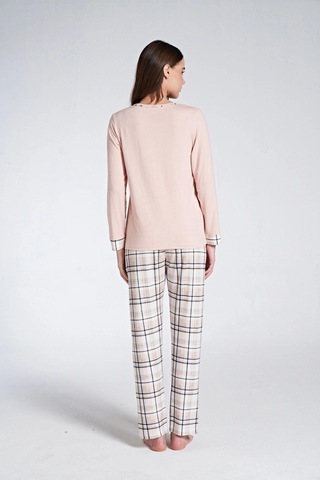 Pijadore Gd Goldoremi 1732 Don't Quıt Kadın Ekoseli Uzun Kollu Pijama Takım SOMON