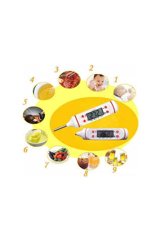 TP Termometre Daldırma Saplama Dijital Gıda Termometresi thr182