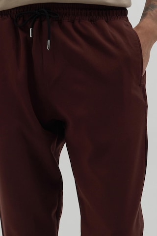 Tudors Erkek Regular Fit Beli Lastikli Bağcıklı Jogger Kiremit Pantolon Rahat Kesim Yan Cepli-37921 Kiremit