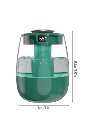 Vkemall J10 Yeşil Rgb Işık Usb Nemlendirici, Çift Fıçya, Büyük Buhar, Sayısal Ekran, Ev Ofis Kullanımı