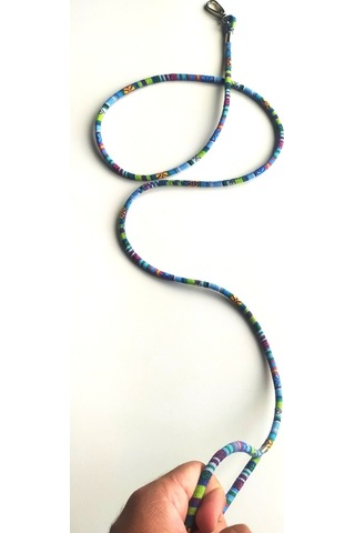 Glax Tools Kedi Köpek Gezdirme İpi Zinciri Tasma Halatı Kayışı Mavi 150 CM Mavi