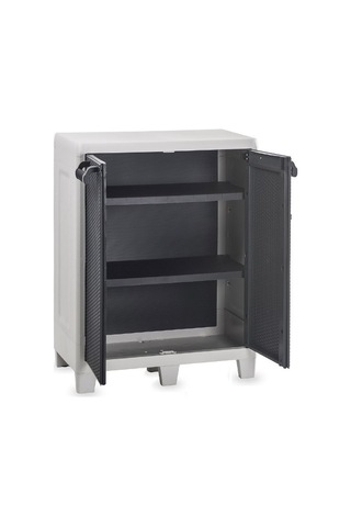 Cabinet Santorini Kısa Raflı Bahçe Dolabı Xl Gri