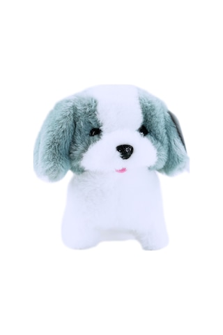 Yürüyen Peluş Sevimli Köpekler Kırpık Gray Çok Renkli