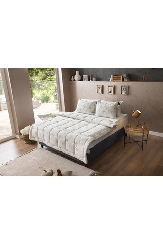 %100 Doğal Çift Kişilik Xl Yün Yorgan 215x240cm Çok Renkli